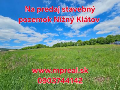 Rezervovaný stavebný pozemok Nižný Klátov